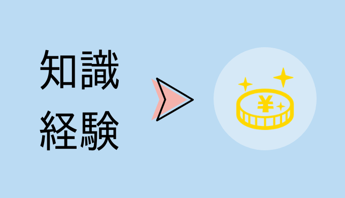 知識経験がお金に