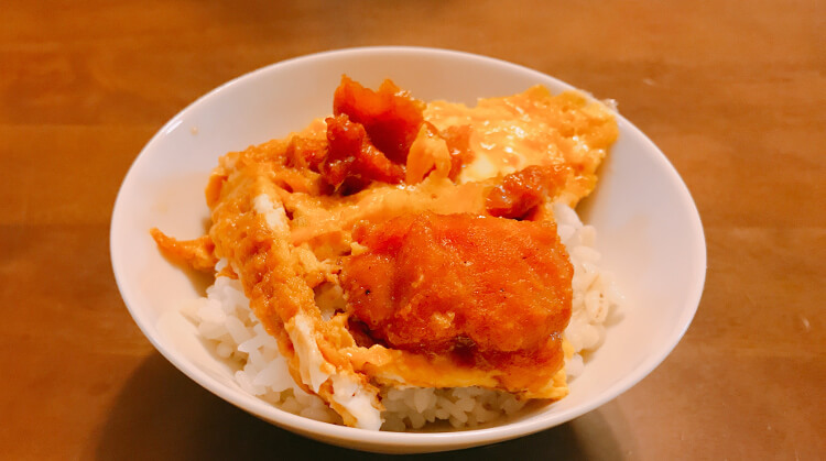 からあげ卵とじ丼