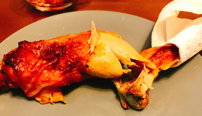 グリルチキンレッグ(骨抜けた)