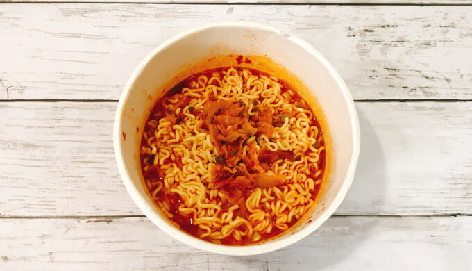 キムチラーメン(できあがり)
