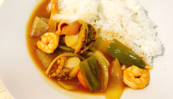 ボイルほたて(シーフードカレー)