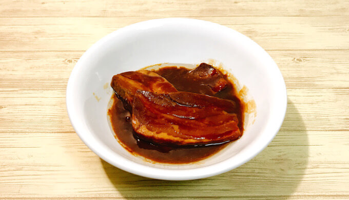 豚肉の味噌煮(盛付)