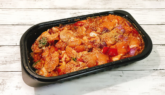 甘辛チキン(パックの中身)