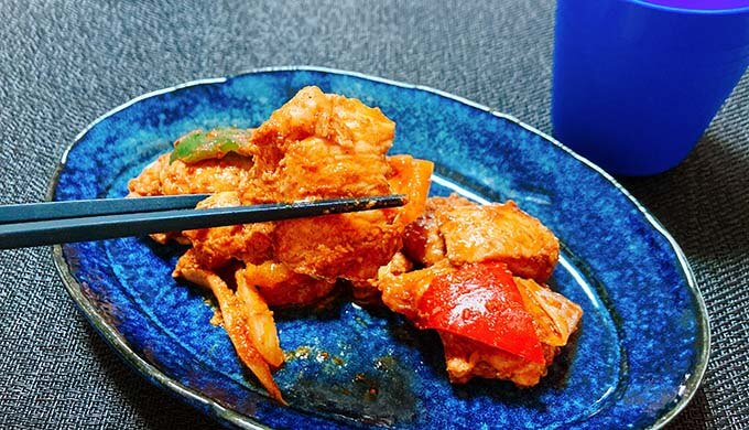 麻辣ジャングオチキン(調理後サイズ)